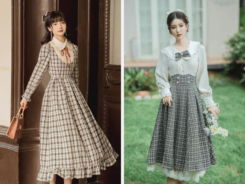 Tổng Hợp Các Mẫu Đầm Váy Vintage Xinh Cho Phái Đẹp 10 Đầm vintage
