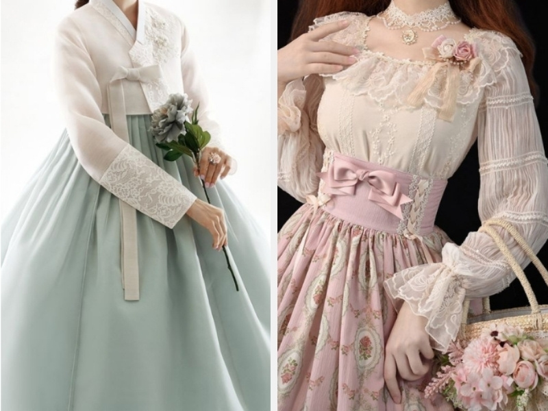 Tổng Hợp Các Mẫu Đầm Váy Vintage Xinh Cho Phái Đẹp 13 Váy vintage theo phong cách Hàn Quốc - Pháp