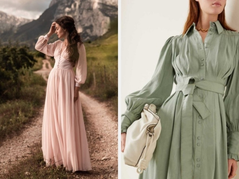 Tổng Hợp Các Mẫu Đầm Váy Vintage Xinh Cho Phái Đẹp 14 Váy vintage dáng suông - thiết kế sơ mi