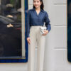 Áo Sơ Mi Tay Dài Basic - (Có 3 Màu) - ADB175.L2405 17 Áo sơ mi tay dài basic ADB175 xanh đen pc2