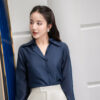 Áo Sơ Mi Tay Dài Basic - (Có 3 Màu) - ADB175.L2405 19 Áo sơ mi tay dài basic ADB175 xanh đen pc4