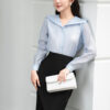 Áo Sơ Mi Tay Dài Basic - (Có 3 Màu) - ADB176.L2405 21 Áo sơ mi tay dài ADB176 xanh pc5