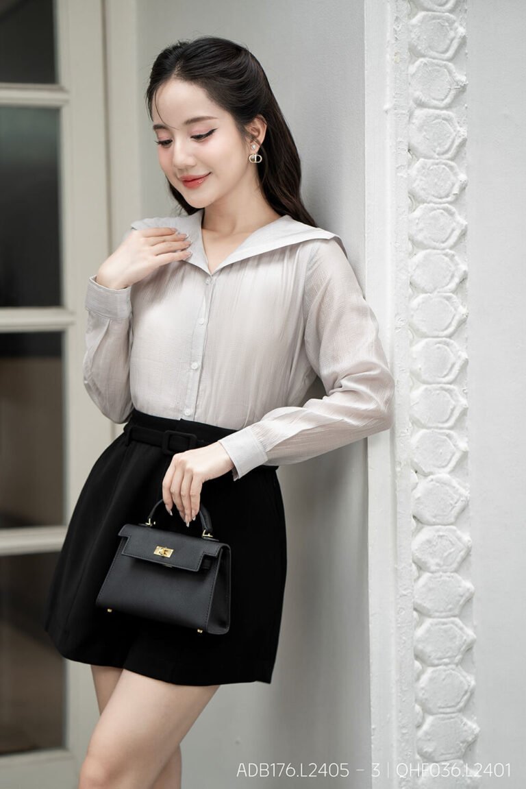 Áo sơ mi tay dài ADB176 xám pc1