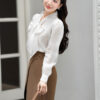 Áo Sơ Mi Tay Dài Basic - (Có 3 Màu) - ADB178.L2405 17 Áo sơ mi tay dài basic ADB178 trắng pc3