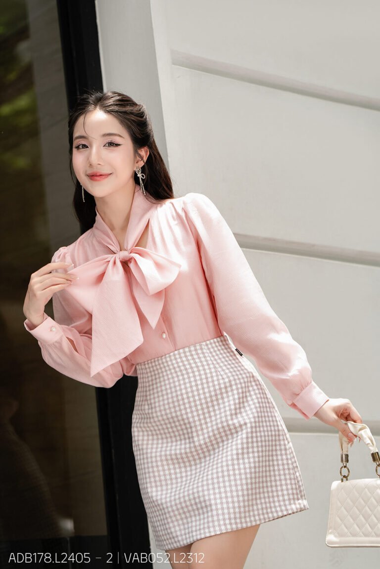 Áo sơ mi tay dài basic ADB178 trắng pc2