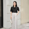 Áo Sơ Mi Tay Ngắn Basic - (Có 3 Màu ) - ANB177.L2405 21 Áo sơ mi tay ngắn basic ANB177 đen p4