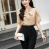 Áo Sơ Mi Tay Ngắn Basic - (Có 3 Màu ) - ANB177.L2405 17 Áo sơ mi tay ngắn basic ANB177 vàng nâu p3