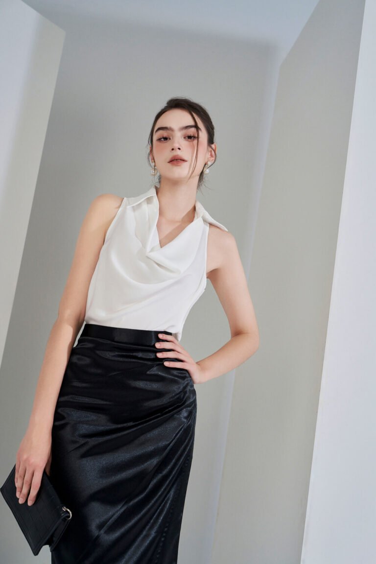 Áo sơ mi tay ngắn ANF trắng pc4