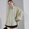 Áo sơ mi tay dài oversize ADO180 xanh lá mạ pc1