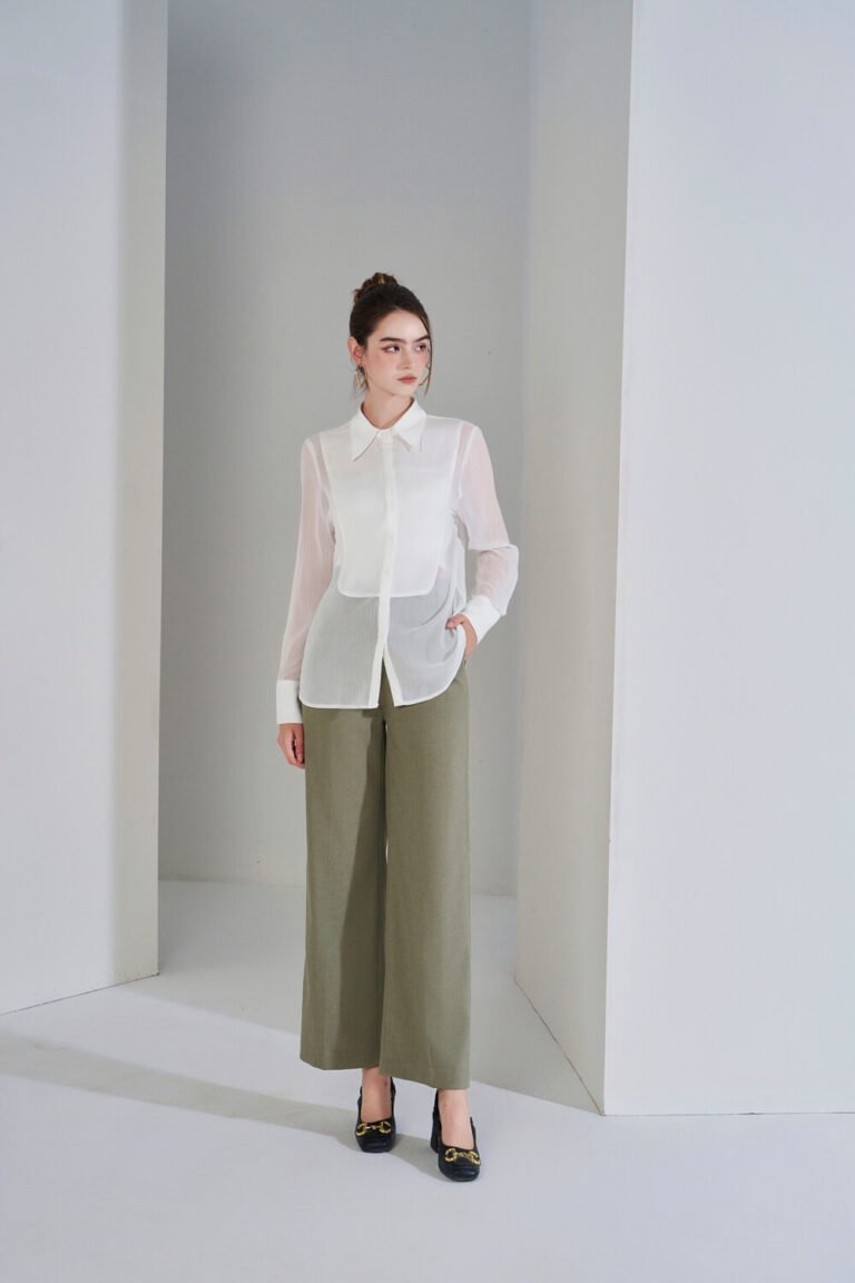 Áo sơ mi tay dài ADF193 trắng pc2