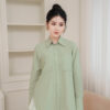 Áo sơ mi tay dài basic ADB185 xanh pc2