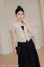 Áo gile KGF019.C2406 xám 4