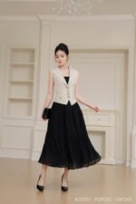 Áo gile KGF019.C2406 xám 2