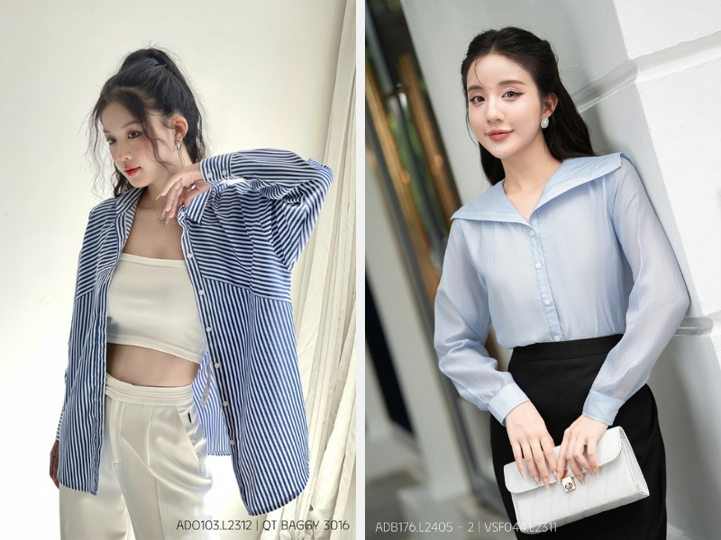 Top 30+ Kiểu Áo Sơ Mi Sang Chảnh: Xu Hướng Thời Trang HOT 2024 16 Áo sơ mi nữ form rộng