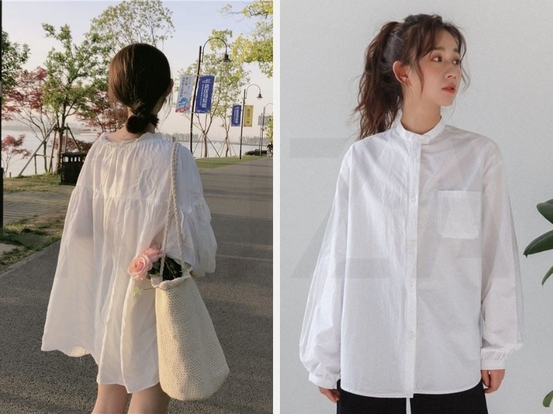 Top 30+ Kiểu Áo Sơ Mi Sang Chảnh: Xu Hướng Thời Trang HOT 2024 20 Áo sơ mi dáng baby doll - áo sơ mi tà dài