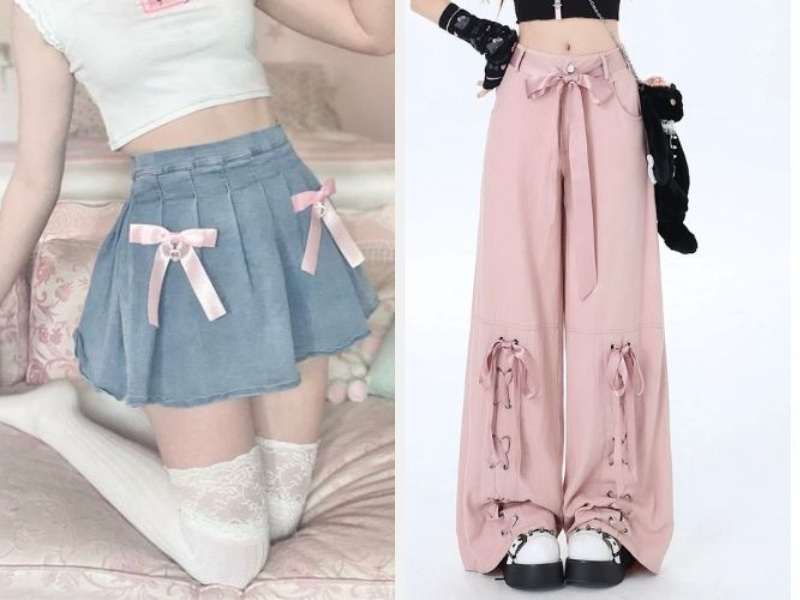10+ Trang Phục Phong Cách Coquette Ngọt Ngào Cho Nàng 14 Chân váy - quần dài phong cách Coquette