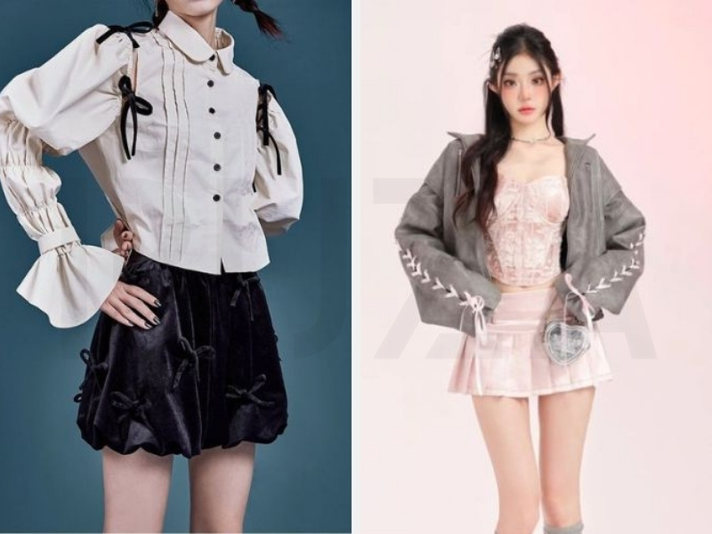 10+ Trang Phục Phong Cách Coquette Ngọt Ngào Cho Nàng 17 Áo sơ mi Coquette