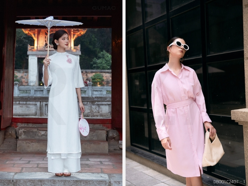 2/9 Nên Mặc Gì Đi Chơi? Gợi Ý Trang Phục Phong Cách Và Thoải Mái 13 Áo dài hoặc đầm mixi