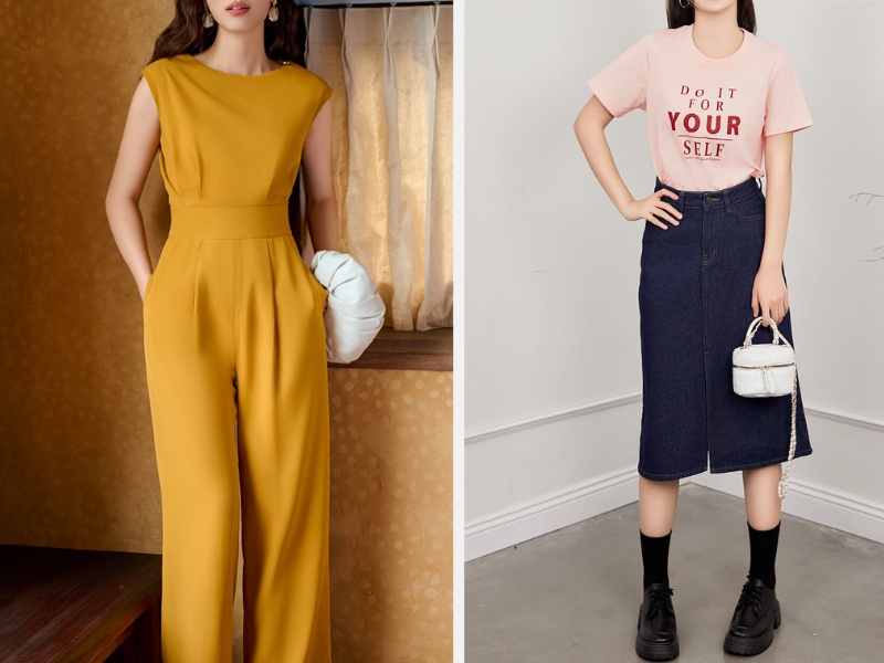 2/9 Nên Mặc Gì Đi Chơi? Gợi Ý Trang Phục Phong Cách Và Thoải Mái 20 jumpsuit hoặc chân váy jean