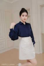 Áo sơ mi tay dài ADB179 xanh than pc2