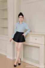 Áo sơ mi tay dài ADB188 xanh nhạt pc5