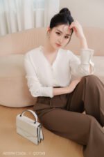 Áo sơ mi tay basic ADB194 trắng pc1