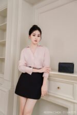 Áo sơ mi tay basic ADB194 hồng pc1