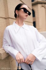 Áo sơ mi tay dài ADF196 trắng pc6