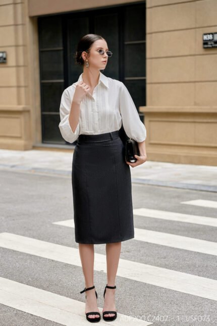 Áo sơ mi tay dài ADF200 trắng pc2