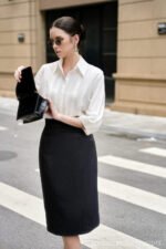 Áo sơ mi tay dài ADF200 trắng pc3