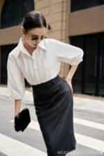 Áo sơ mi tay dài ADF200 trắng pc4