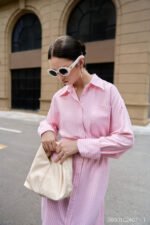 Đầm midi DB001 hồng pc4