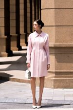 Đầm sơ mi DF002 hồng pc4