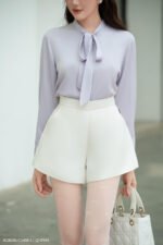 Áo sơ mi tay dài basic ADB206 tím pc2