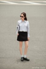 Áo sơ mi tay dài kiểu ADF214 xanh pc4