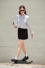 Áo sơ mi tay dài kiểu ADF214 hồng pc6