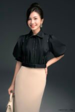 Áo sơ mi tay ngắn ANF202 đen pc3