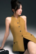 Áo sơ mi tay ngắn ANF204 xanh Olive pc6