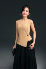 Áo gile KGF026 vàng pc2