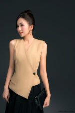 Áo gile KGF026 vàng pc4