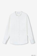 Áo sơ mi tay dài basic ADB218 trắng pc1