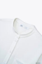 Áo sơ mi tay dài basic ADB218 trắng pc4