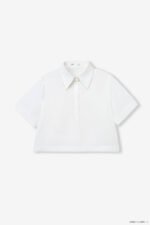 Áo Sơ Mi Tay Ngắn Basic ANB217 trắng 2D pc1