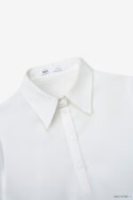 Áo Sơ Mi Tay Ngắn Basic ANB217 trắng 2D pc4