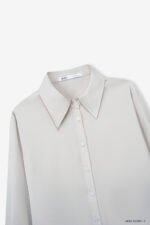 Áo Sơ Mi Tay Dài Basic ADB215 be 2D pc3