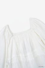 Áo Sơ Mi Tay Lỡ Kiểu – ALF212 trắng 2D pc3