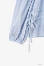 Áo Sơ Mi Tay Lỡ Kiểu – ALF212 xanh2D pc3