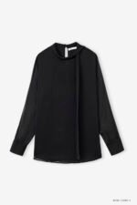 Áo sơ mi tay dài basic ADB211 đen pc1