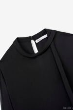 Áo sơ mi tay dài basic ADB211 đen pc3