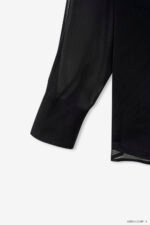 Áo sơ mi tay dài basic ADB211 đen pc4